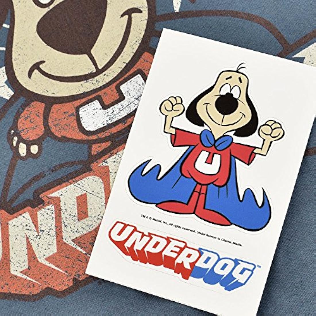 Popfunk Underdog Flying Logo Retro Cartoon T camiseta