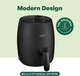 Freidora de Aire Manual BELLA 2 qt, 5 en 1, 1200W, Modelo 2 qt