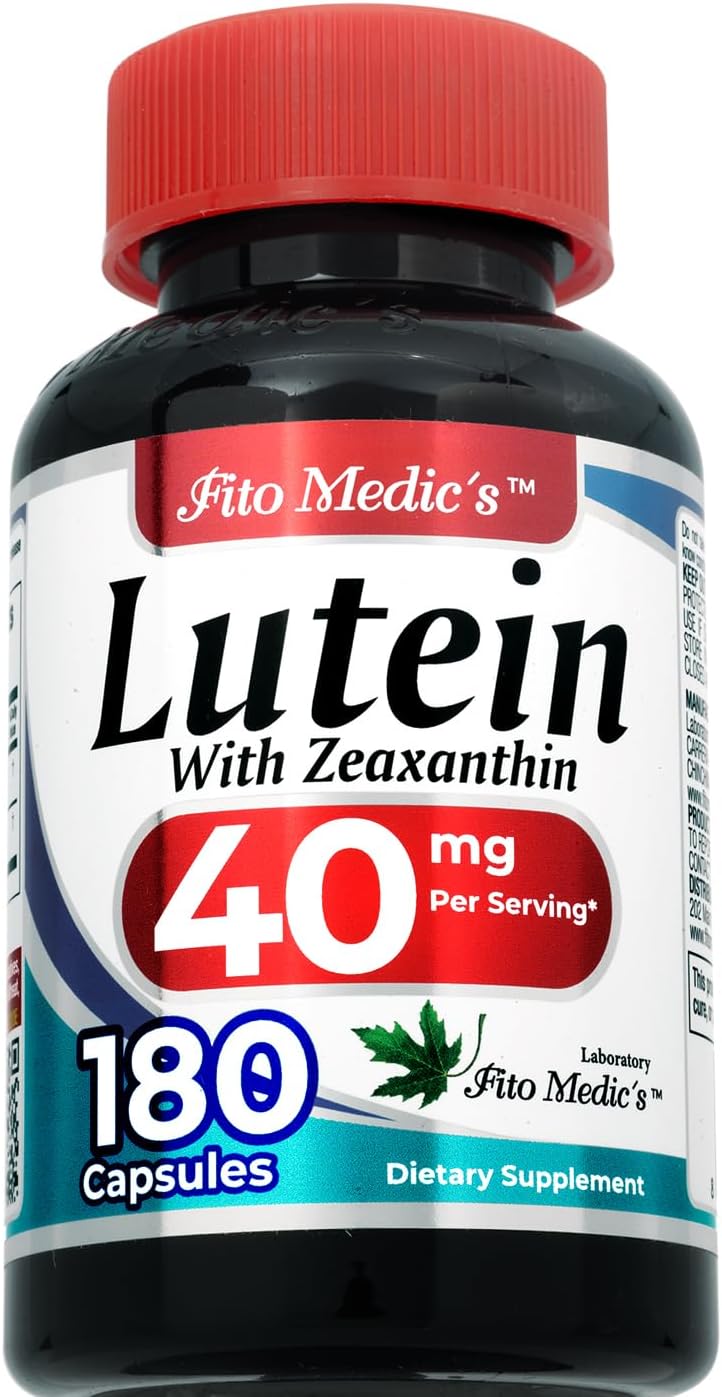 Suplementos Luteína | 180 Cápsulas | 40 mg | Luteína 40mg