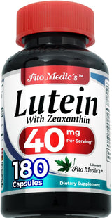 Suplementos Luteína | 180 Cápsulas | 40 mg | Luteína 40mg