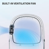 Mochila para gatos y cachorros con ventilador para viajes