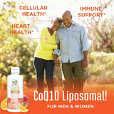 Vitamina líquida CoQ10 para salud cardíaca vegano sin OMG