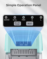 Máquina de Hielo Silonn, portátil, 26 lbs/día, 9 cubos/6 min