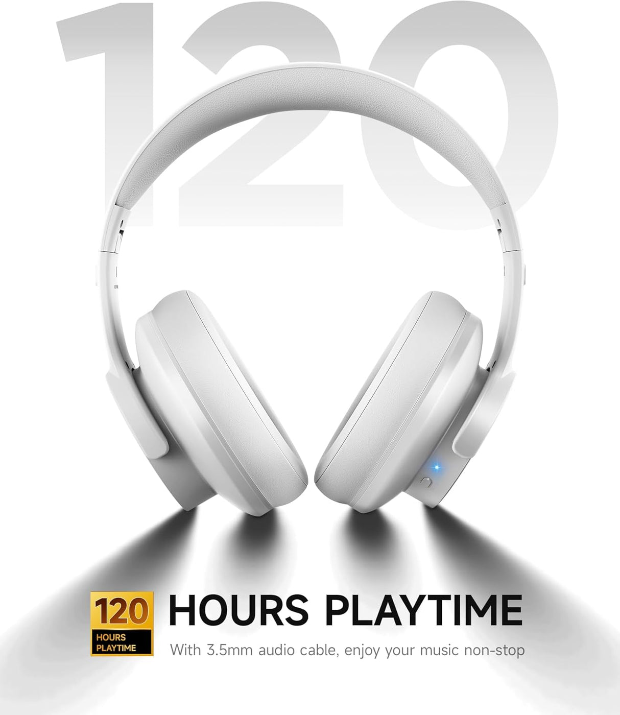 Auriculares Bluetooth Inalámbricos, 120 Horas, Modo Juego