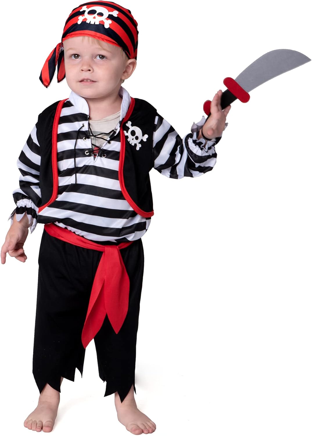 Disfraz de Pirata para Bebé, Spooktacular Creations, Rayas
