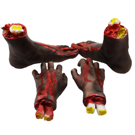 Juego de pies y manos de broma para decoración de Halloween
