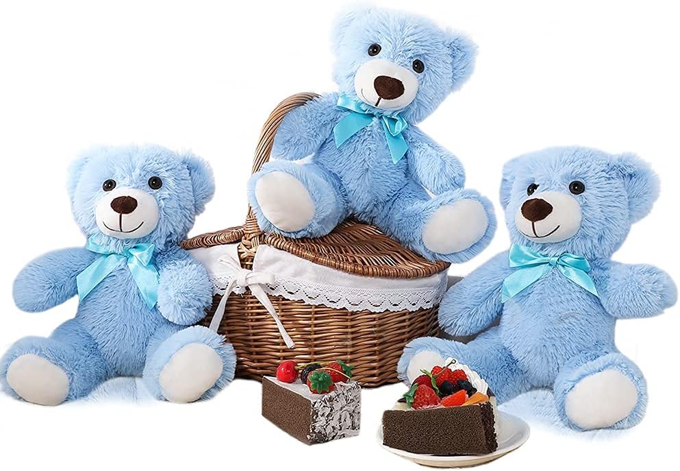 Osito de Peluche MaoGoLan 13.5 Pulgadas, 3 Osos para Cumpleaños