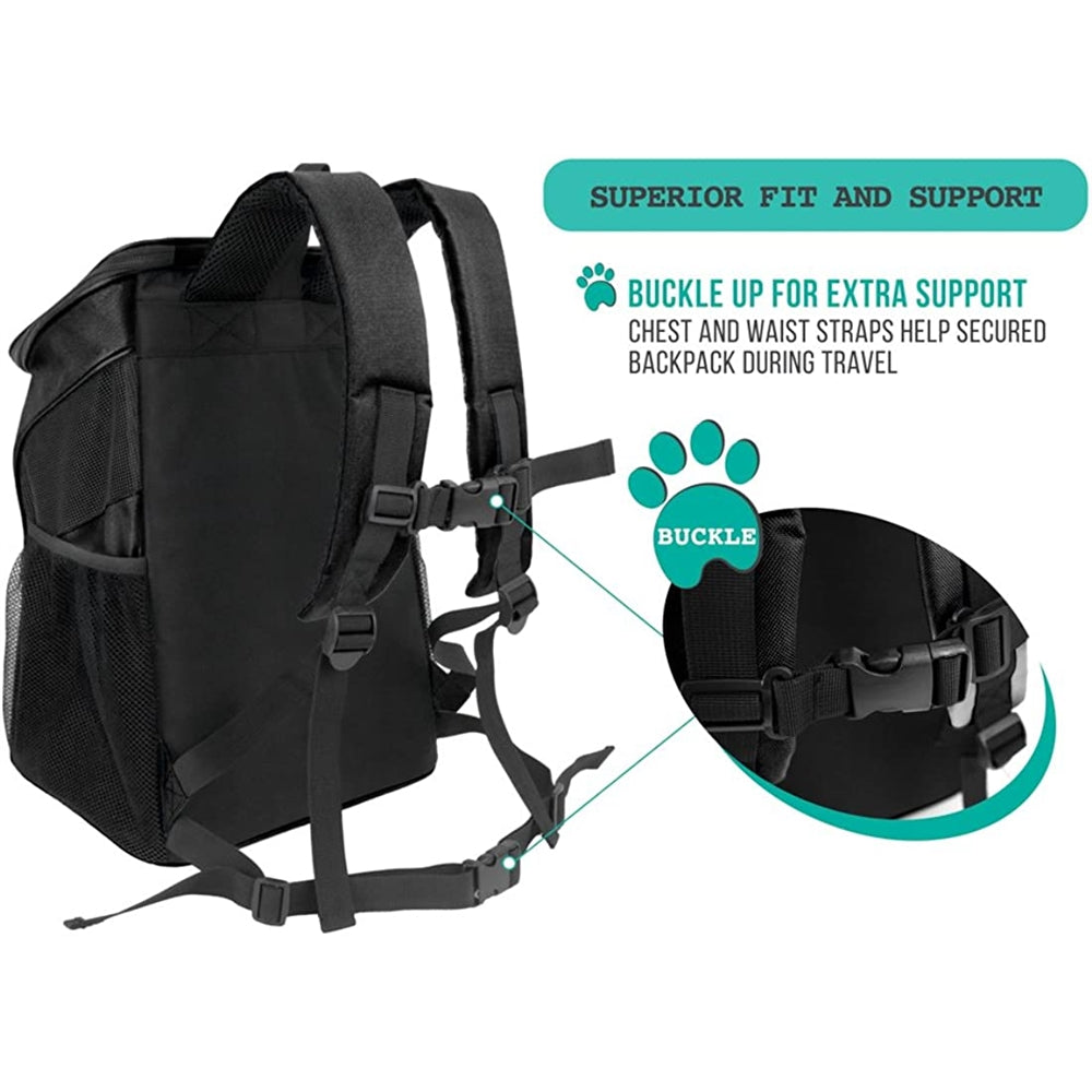 Mochila de transporte para gatos diseñada para viajes