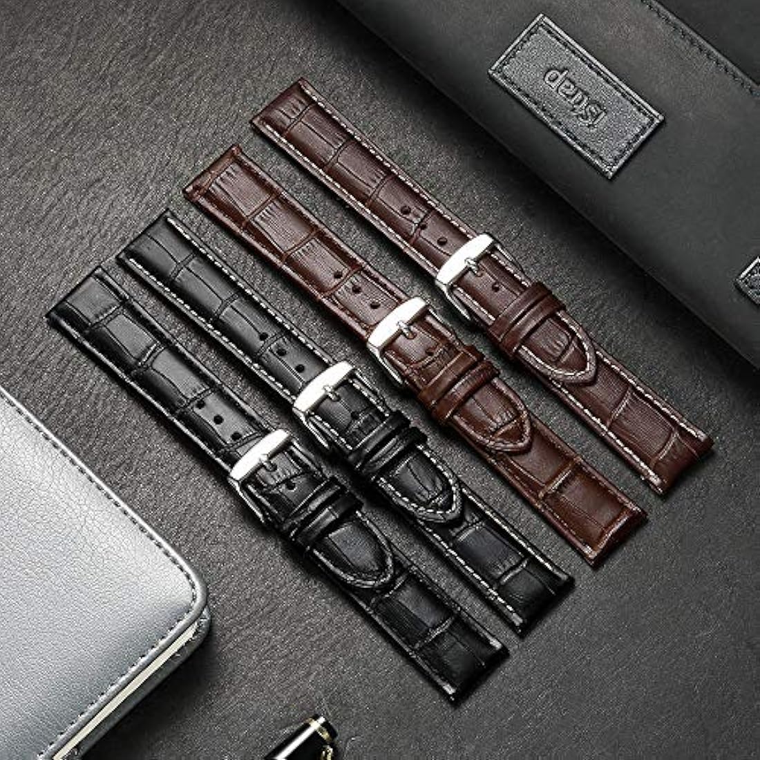 Correa de reloj de piel de becerro genuina iStrap Acolchada