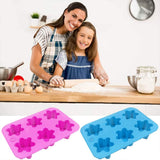 Moldes de silicona copo de nieve, 2 piezas, para galletas