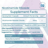 Cápsulas de Ribósido de Nicotinamida | 300mg | Precursor NAD+