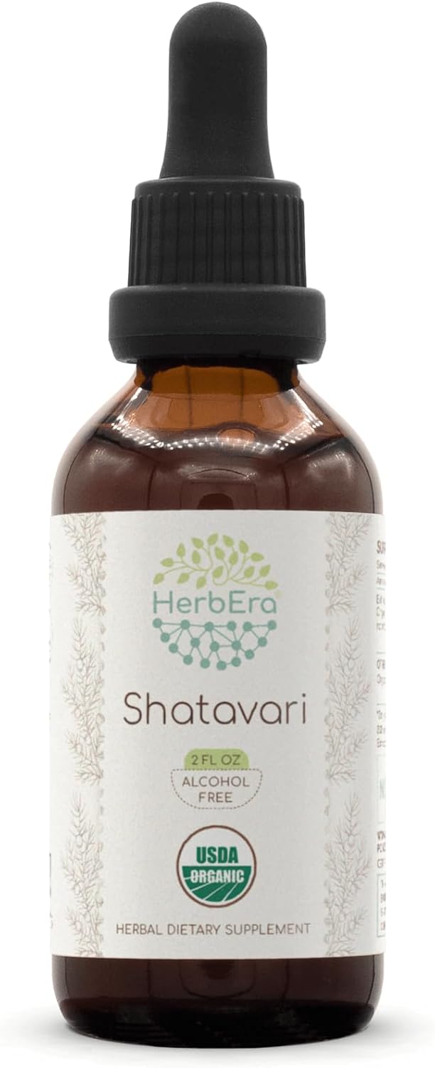 Tintura Orgánica de Shatavari B60 USDA Extracto Sin Alcohol