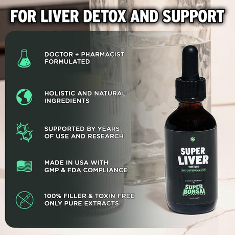 Super Liver Support con Cardo Mariano - Suplemento Herbal Líquido