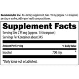 Suplementos Inositol en polvo  de 700 mg  ayudar a promover