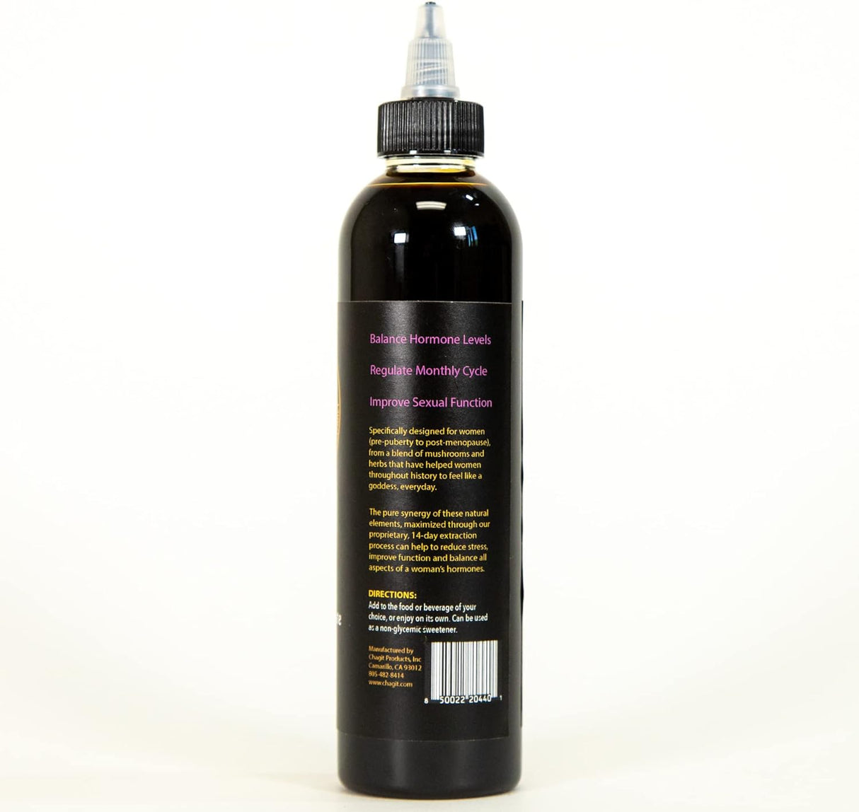 Suplemento Jugo de Shroom - Balance hormonal femenino Chaga