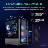 Computadora o PC Desktop  AMD Ryzen 7 5700X 3.4 GHz negro