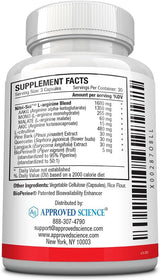Approved Science Nitric Oxide MD Desarrollo muscular 90 cáp