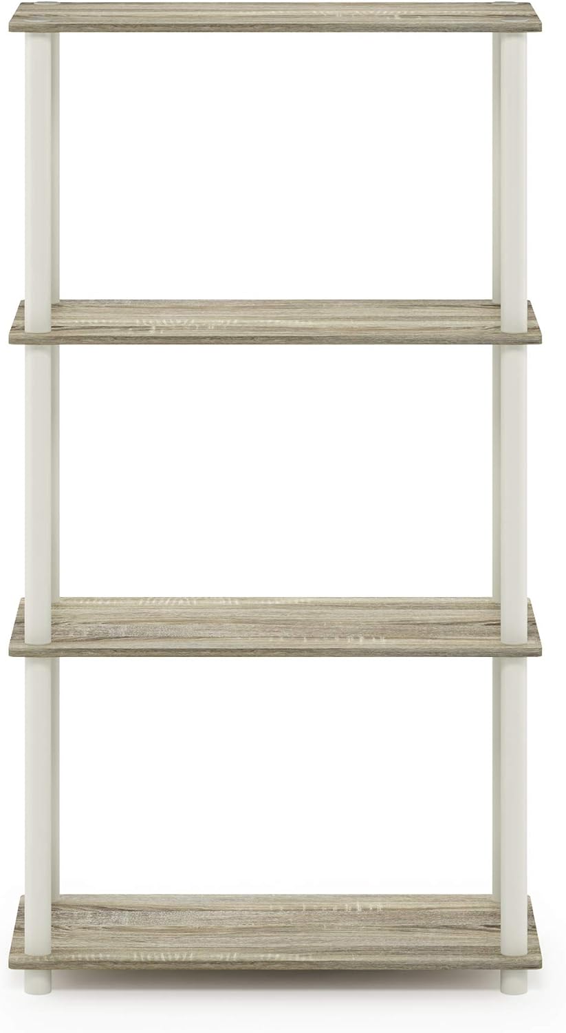 Estantería Multifuncional Furinno 4 Niveles, Tubos Redondos, Modelo