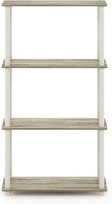 Estantería Multifuncional Furinno 4 Niveles, Tubos Redondos, Modelo