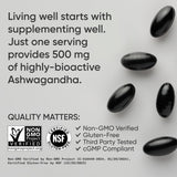 Softgels de Ashwagandha Sports Research - Relajación y Sueño 60u