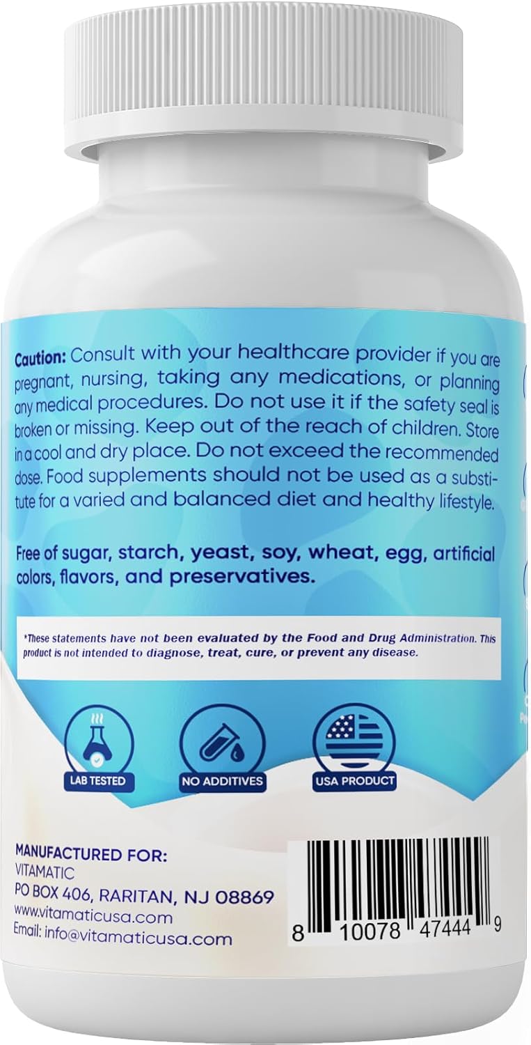 Suplemento de Colostro Bovino Vitamatic 1000 mg - 120 Cápsulas