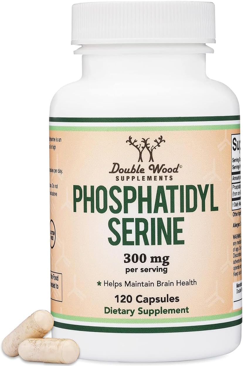 Suplemento de Fosfatidilserina 300mg, 120 Cápsulas
