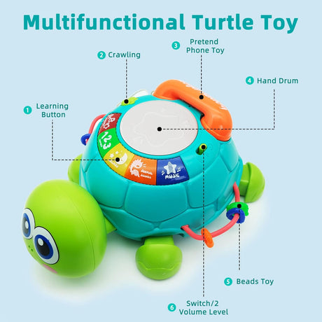 Juguetes de arrastre musical para bebés, ideal 6-18 meses.