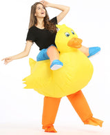 Disfraz inflable de pato amarillo para adulto talla única