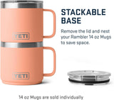 Taza apilable YETI 14 oz, acero inoxidable, Melocotón