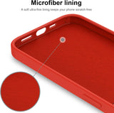 DEENAKIN Funda para iPhone 13 Pro Max con protector de pantalla, cubierta de goma de gel de silicona líquida suave y duradera para iPhone 13 Pro Max de 6.7 pulgadas, color rojo