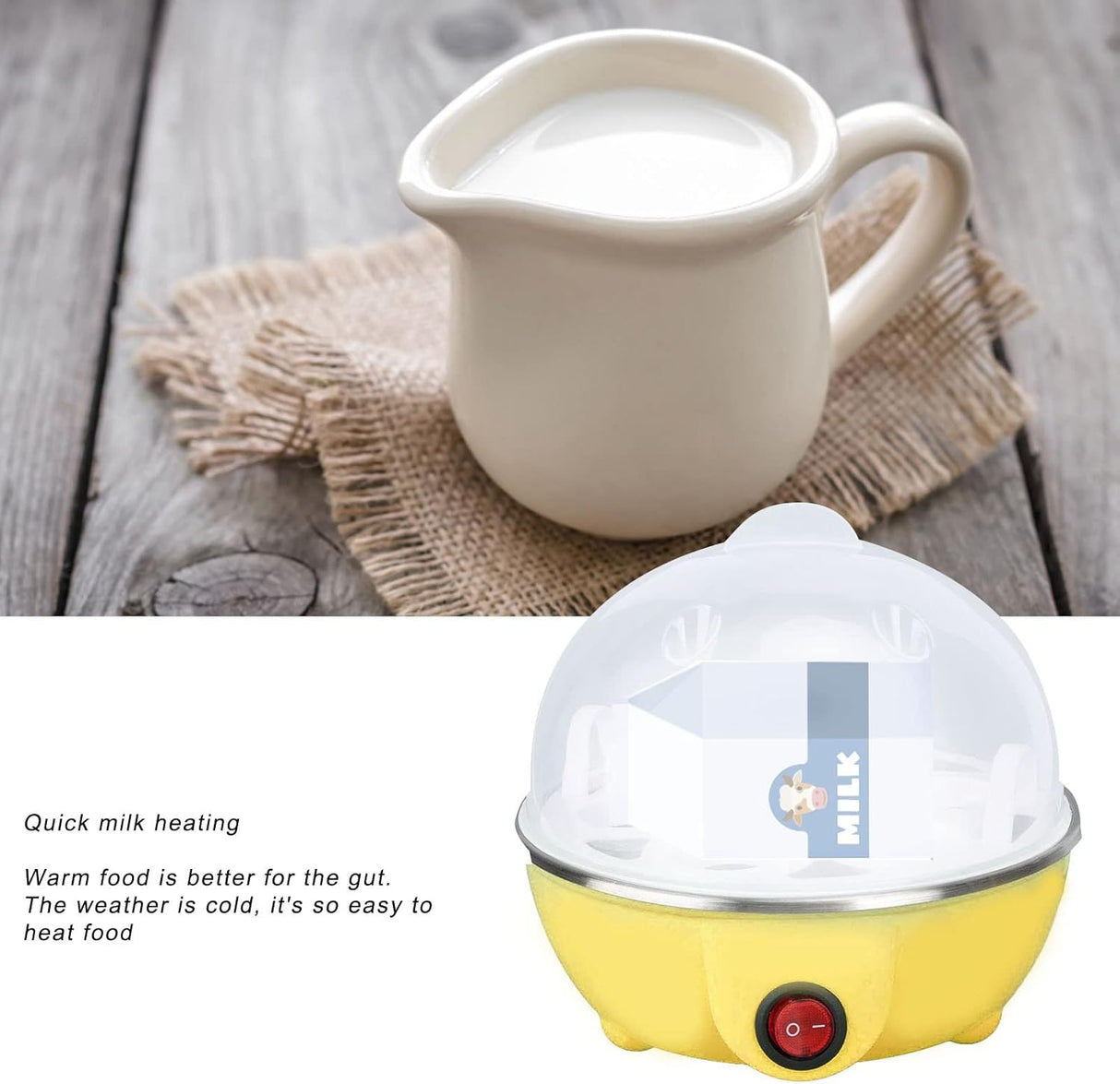 Cocinador de Huevos, marca desconocida, 7 huevos, automático