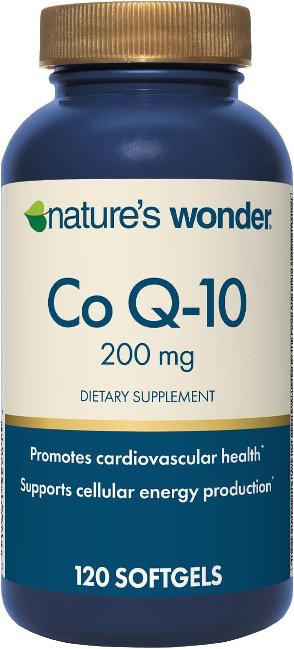 Natura's Wonder CoQ10 200mg Suplemento 120 Softgels