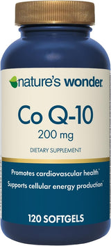 Natura's Wonder CoQ10 200mg Suplemento 120 Softgels