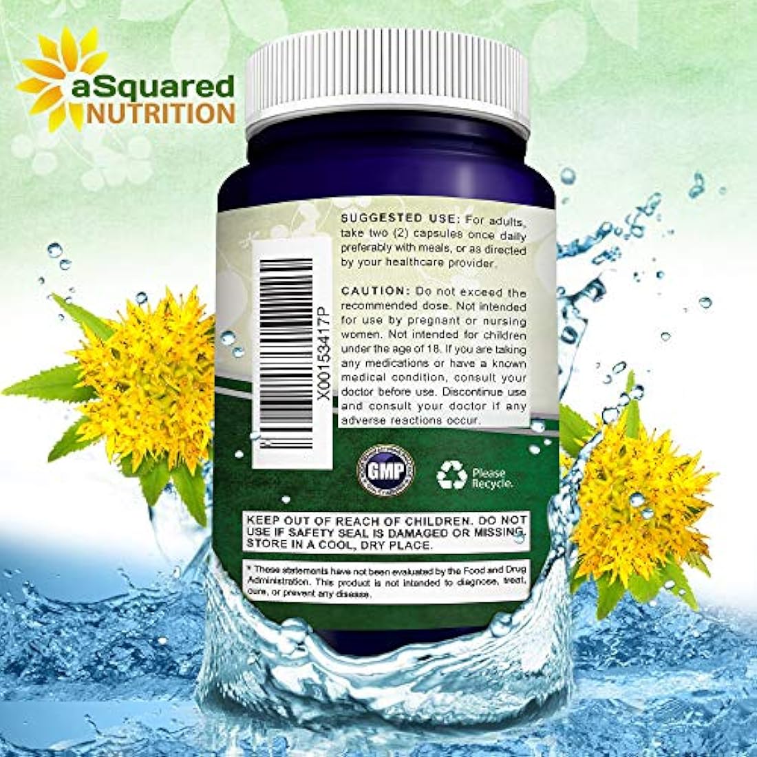 Rhodiola Rosea Suplemento puro 1000mg - 180 cápsulas veganas