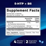 Vitamatic 5-HTP 200mg con B6 - 240 Cápsulas Vegetarianas