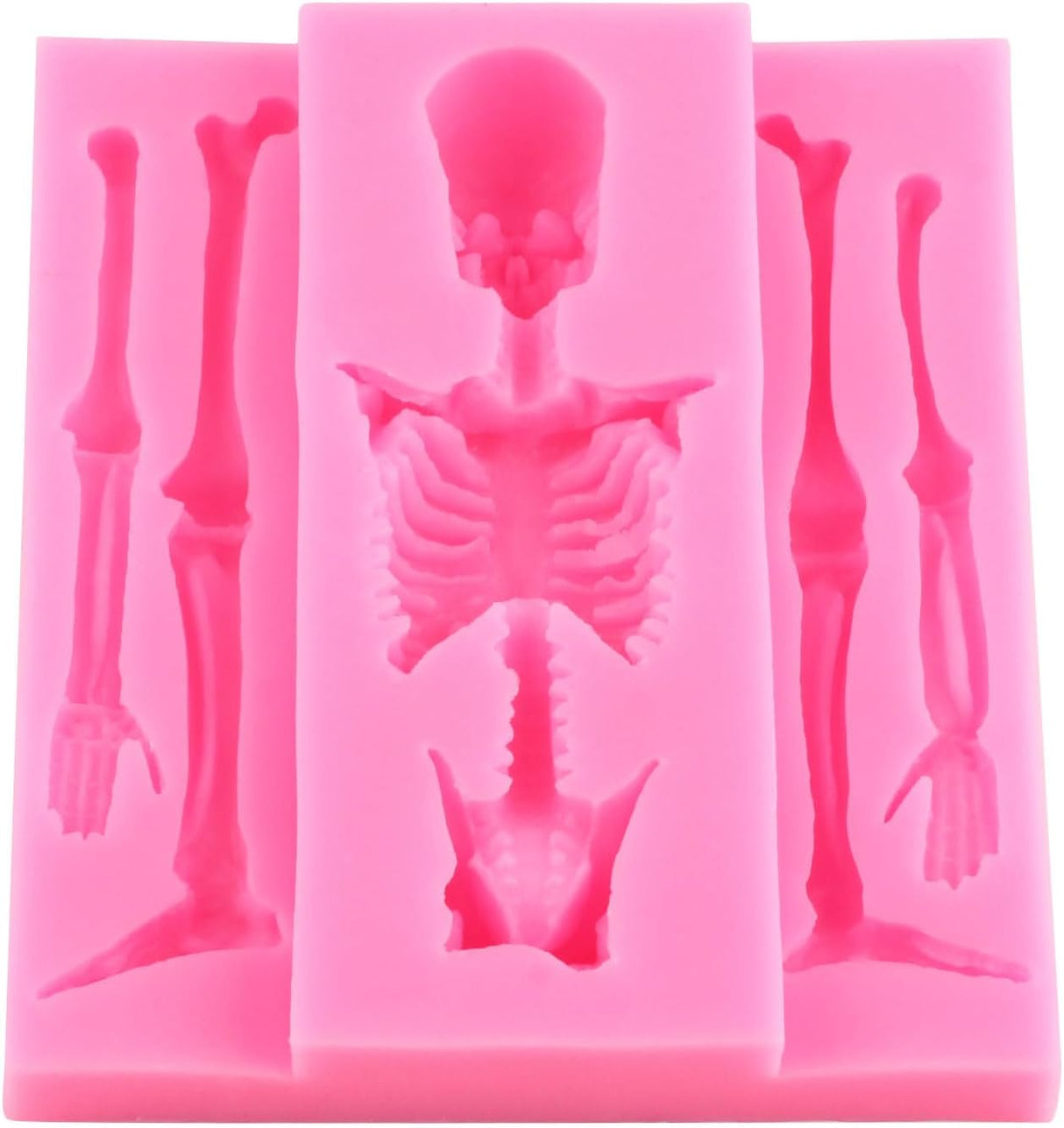 Molde de Calavera de Silicona para Decoración de Pasteles