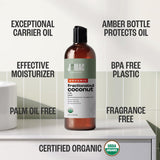 Aceite de coco fraccionado orgánico J MAC BOTANICALS