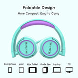 Auriculares V1 Kids, plegables, ajustables, 3.5mm, para niños