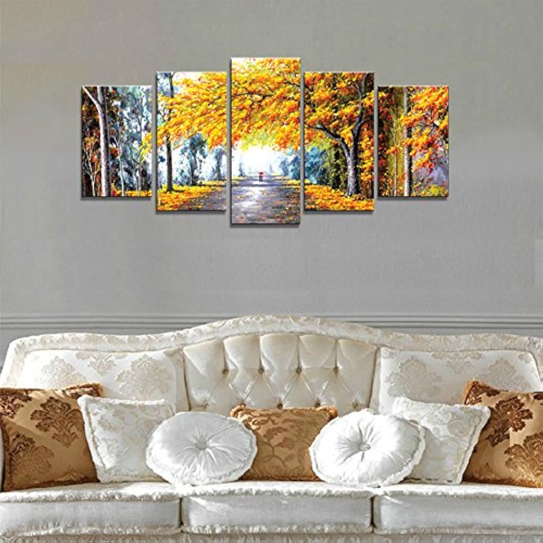 Wieco Art  impresiones en lona Arte Giclée  5 paneles