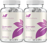 Suplemento de Quercetina 500mg con Bromelina y Zinc, 240 Cápsulas