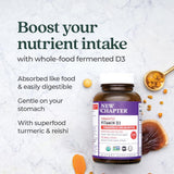 Nuevo Capítulo Vitamina D3 Fermentada 2000 IU, Orgánico, 60 cápsulas