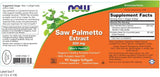 Suplementos NOW extracto de palma de sierra de 320 mg