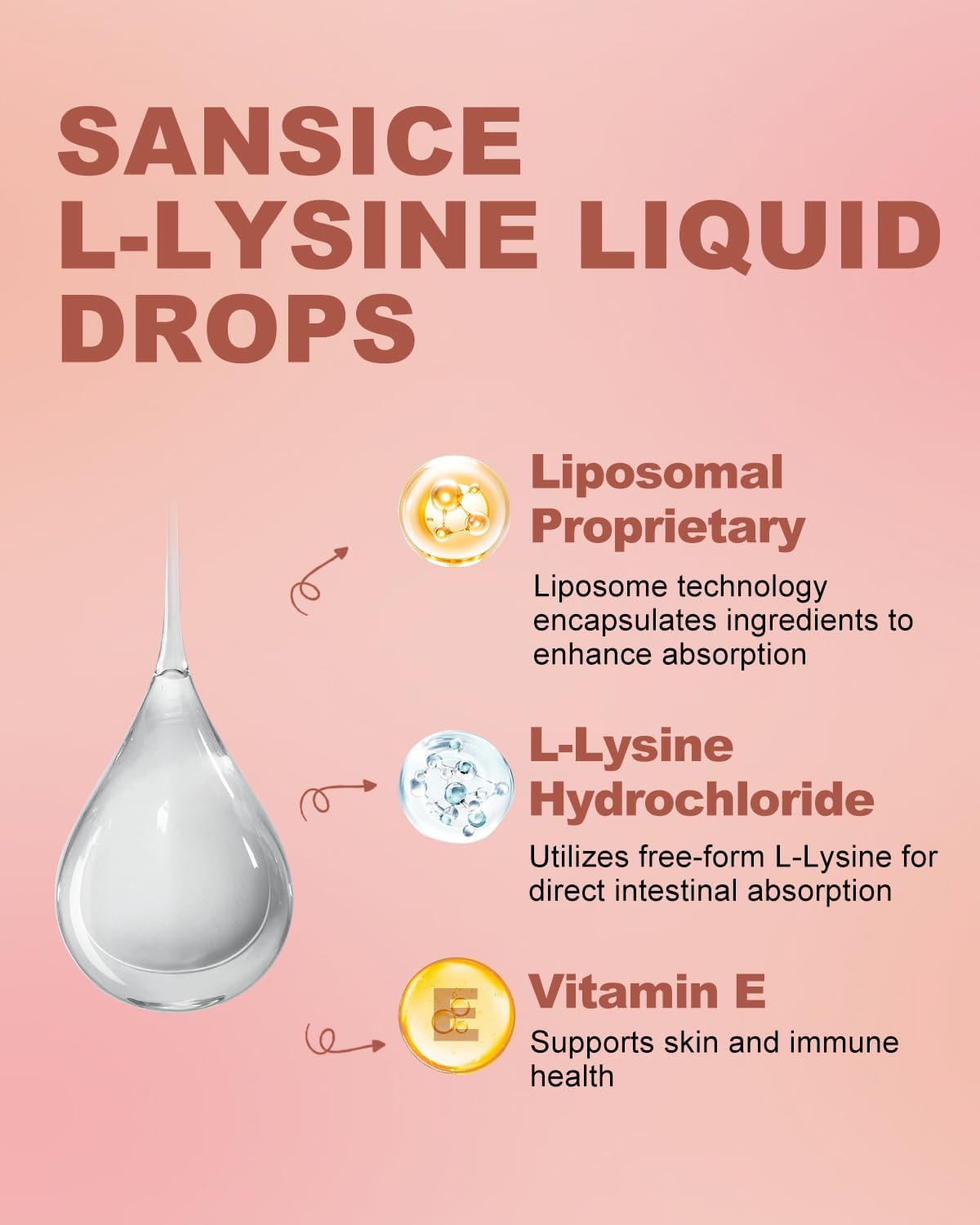 Suplemento de L-Lisina líquido, ImmuneSupport, 4 oz