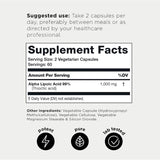 Suplementos Alimenticios Cápsulas de ácido alfa lipoico