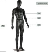 Maniquí Masculino Completo 74” Desmontable para Tiendas