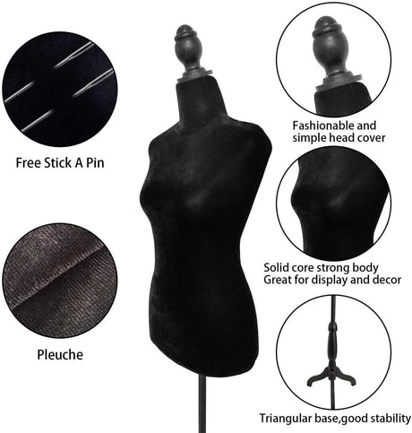 Maniquí Femenino SubSun con Tripode Ajustable para Exhibición