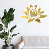 Sticker de Pared Lotus Flower, CREATCABIN, 3D Acrílico, 13.7x9.8