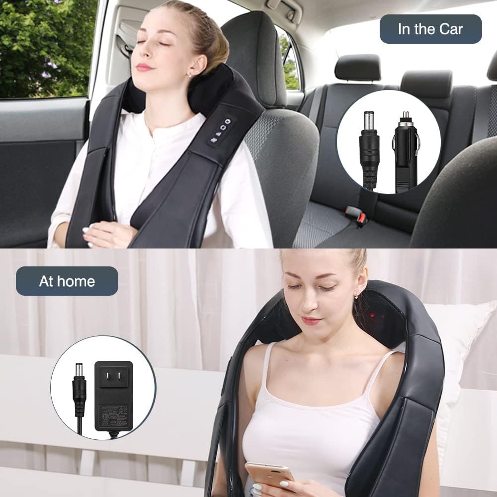 Masajeador de Cuello con Calor, Shiatsu, Profundo 3D, Modelo X