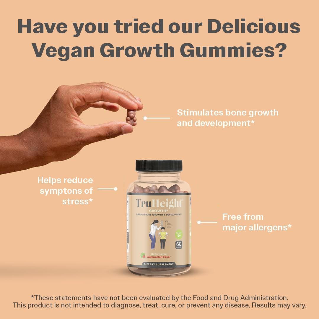 Gummies de Crecimiento TruHeight - Suplemento Natural para Niños