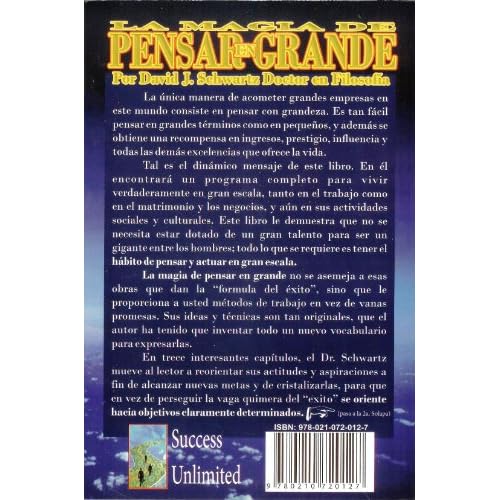 Pensar en Grande, la Magia del Exito